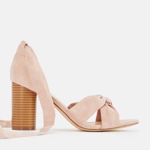 JustFab Annie Healed Sandal NWOT in Blush Size 7.5